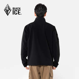 BLACKICE 黑冰 23新品黑冰户外立领软壳衣男防风防泼耐磨 弹力舒适保暖外套2506