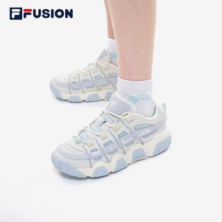 FILA 斐乐 FUSION斐乐潮牌篮球鞋女鞋新休闲鞋子运动鞋BARRICADE 香草冰/冰灰-VI 36.5