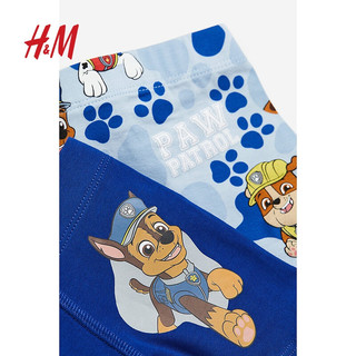 H&M【Smiley联名】童装男童内裤5条装笑脸印花平角裤1133006 蓝色/狗狗巡逻队 110/60