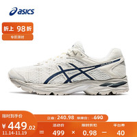 ASICS 亚瑟士 男鞋网面跑步鞋缓震跑鞋透气舒适运动鞋 GEL-FLUX 4  米色/蓝色102 39