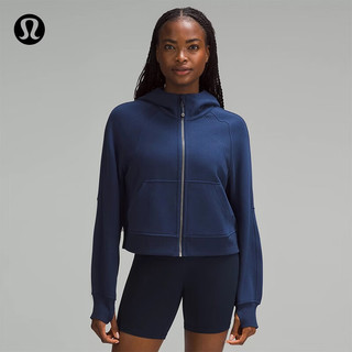 lululemon丨Scuba 女士宽松款拉链连帽衫 LW3EOZS 夜海色 线上专售 XS/S