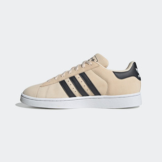 adidas阿迪达斯三叶草CAMPUS 2男女冬季经典运动板鞋IE4593 米色/黑色 40(245mm)