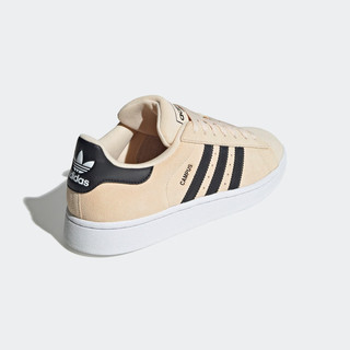 adidas阿迪达斯三叶草CAMPUS 2男女冬季经典运动板鞋IE4593 米色/黑色 38(235mm)