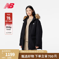 NEW BALANCE23女款经典短款鸭绒连帽羽绒服 BK AWJ33325 XL