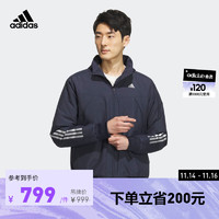 adidas阿迪达斯轻运动男装冬季款运动保暖棉服IS0362 传奇墨水蓝 A/M
