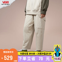 VANS范斯 男女针织长裤美式高街 燕麦色 L