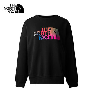 北面（The North Face）北面卫衣女款户外休闲套头衫彩色logo印花 86QD JK3 M/160 