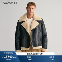GANT甘特冬男士时尚保暖皮草|7006372 5黑色 M