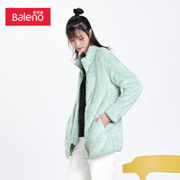 班尼路（Baleno）开衫布绒外套女洋气立领拉链外套修身上衣 【B99】 【XL】