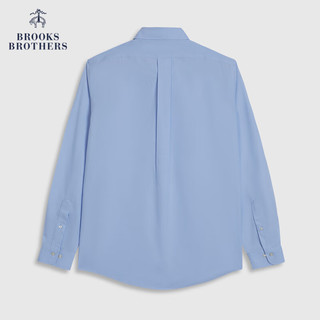 布克兄弟（BrooksBrothers）男士SUPIMA棉扣结领牛津纺休闲衬衫 4003-蓝色 L