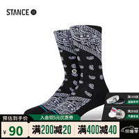 STANCE 斯坦斯 新款中筒袜A545 个性时尚休闲袜子男女舒适休闲潮牌 A545D21EL-BLK M (38-42)