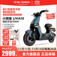 LUYUAN 绿源 新国标电动自行车LIVA10 48V20A锂电池 男女代步电瓶车 波塞冬蓝