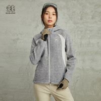 KOLON SPORT/可隆抓绒衣 女子户外透汽运动徒步露营保暖夹克外套 LKFJ3WN122-OG 橄榄绿 175/XL