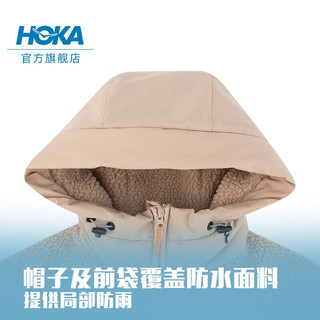 HOKA ONE ONE【李现同款】男女款羊羔绒外套Jacket保暖防风舒适时尚 卡其色 M