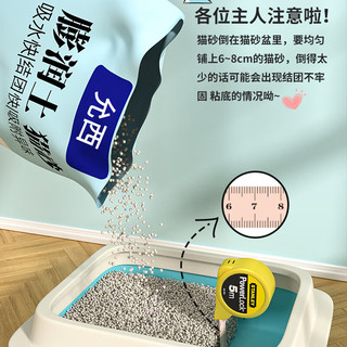 允西 膨润土猫砂低尘祛味小米猫砂秒结团10公斤 原矿小米颗粒10公斤