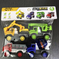 BXA 新款儿童惯性工程车玩具套装