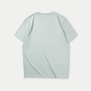 海澜之家（HLA）短袖T恤男24夏季循迹山不在高系列凉感短袖男 绿灰4F 165/84A/S