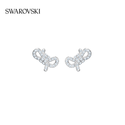 SWAROVSKI 施华洛世奇 合金仿水晶耳饰 蝴蝶结耳钉礼物送女友简约