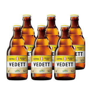 VEDETT 白熊 海盐奇异果精酿啤酒 330ml*6瓶 比利时原瓶进口