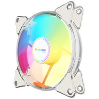 Great Wall 长城 水晶 电脑机箱风扇（神光同步/5V ARGB/透明边框/减震脚垫/12CM风扇）