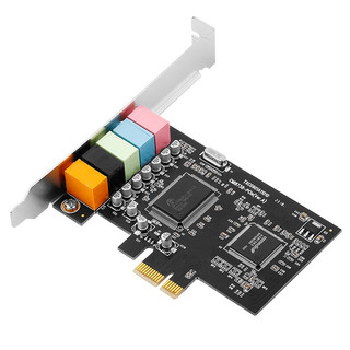 moge 魔羯 台式机PCIE 5.1声道环绕立体声 6声道声卡 MC2206