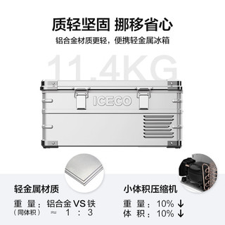 ICECO 速客 车载冰箱J20L铝合金材质低噪音(
