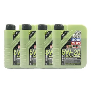 PLUS会员：LIQUI MOLY 力魔 魔法基因系列 5W-20 SN 全合成机油 1L*4