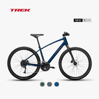 崔克（TREK）城市自行车 DS 2 轻量铝合金舒适宽胎碟刹内走线平把公路车 慕尚蓝色 门店提取 M（身高165-175CM） 18速