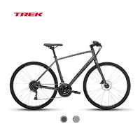 崔克（TREK）城市自行车 FX 2 轻便油压碟刹通勤700C多功能自行车平把公路车 缎面锂灰色 门店提取 XL （身高186-197CM） 18速