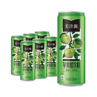 美汁源 可口可乐（Coca-Cola）美汁源 苹果醋饮料 330ml*12+赠送330ml*3