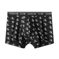 Calvin Klein CK男士时尚舒适平角内裤 黑色字母logo