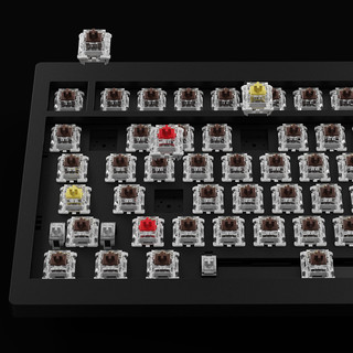 Keychron V1 MAX 81键 2.4G蓝牙 多模机械键盘 黑色 佳达隆-木星香蕉轴 RGB