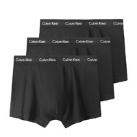 Calvin Klein CK男士平角内裤三条装 0000U2662G 黑色-平角长款 M