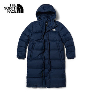 The North Face北面羽绒服男女款户外550蓬中长款羽绒外套81P7 8K2/蓝色 L