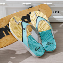 warrior回力拖鞋男夏季室内家居防滑厚底居家沙滩人字拖可外穿灰青41