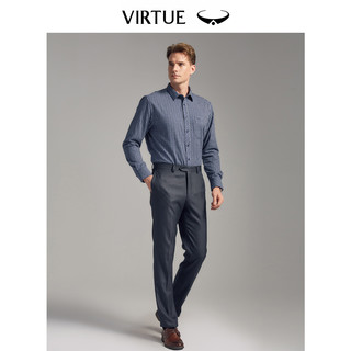 Virtue 富绅 男士 加绒加厚长袖衬衫