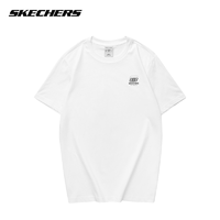 抖音超值购：SKECHERS 斯凯奇 夏季透气短袖舒适男女圆领短袖百搭运动休闲T恤