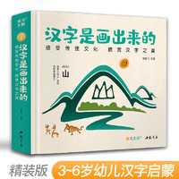 精装版《汉字是画出来的》3-6岁宝宝学前识字启蒙早教书籍宝宝与幼儿园幼小衔接象形看图阅读儿童认字大王