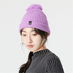 underarmour安德玛女帽户外运动帽时尚休闲帽子针织小圆帽保暖毛线帽