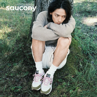 saucony 索康尼 SHADOW 6000豆沙鞋男女经典复古休闲鞋运动鞋灰绿37