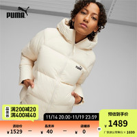 彪马（PUMA） 女子运动休闲连帽羽绒外套 DOWN PUFFER JACKET 678342 雪白色-87 M(160/84A)