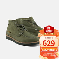 Timberland添柏岚男鞋休闲靴秋冬 户外商务通勤复古工装牛皮中帮靴A2BSU A2BSUA58/军绿色 43