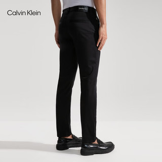 Calvin Klein  Jeans男士简约贴片拉链通勤修身西装裤休闲裤J325583 BEH-太空黑 29