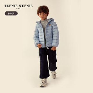 Teenie Weenie Kids小熊童装男童保暖轻量羽绒服 蓝色 130cm