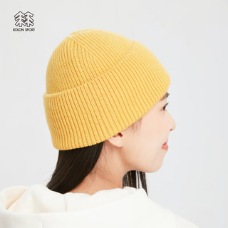 KOLON SPORT/可隆针织帽 女子户外SOLID BEANIE运动帽子 LUCB3WT011-CN 麦色 均码