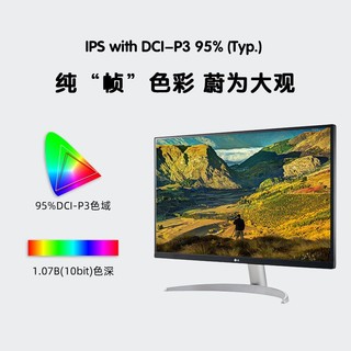 LG 乐金 27UP600 27英寸IPS显示器（3840X2160、HDR400）