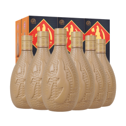 汾酒山西杏花村汾酒53度紫砂汾酒475ml6瓶纯粮整箱白酒