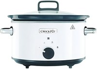 CROCK-POT CSC038X 煎炒慢炖锅 带铰链盖 原装 慢炖锅 4.5 升 保暖功能 铰链盖 白色