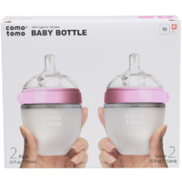 comotomo 新生婴儿防胀气全硅胶奶瓶宽口径150ml2只装