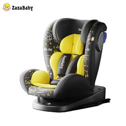 ZazaBaby 儿童座椅婴儿宝宝0-10岁 汽车用isofix接口360旋转 捣蛋黄